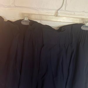 Wide leg trousers. Paper bag top. Lane Bryant. Navy 24